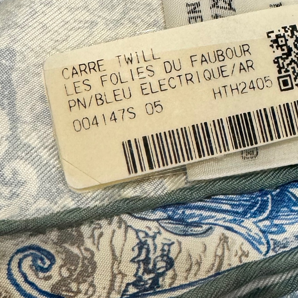 Hermès l 'Les Folies du Faubourg' silk scarf 90 - Picture 6 of 10